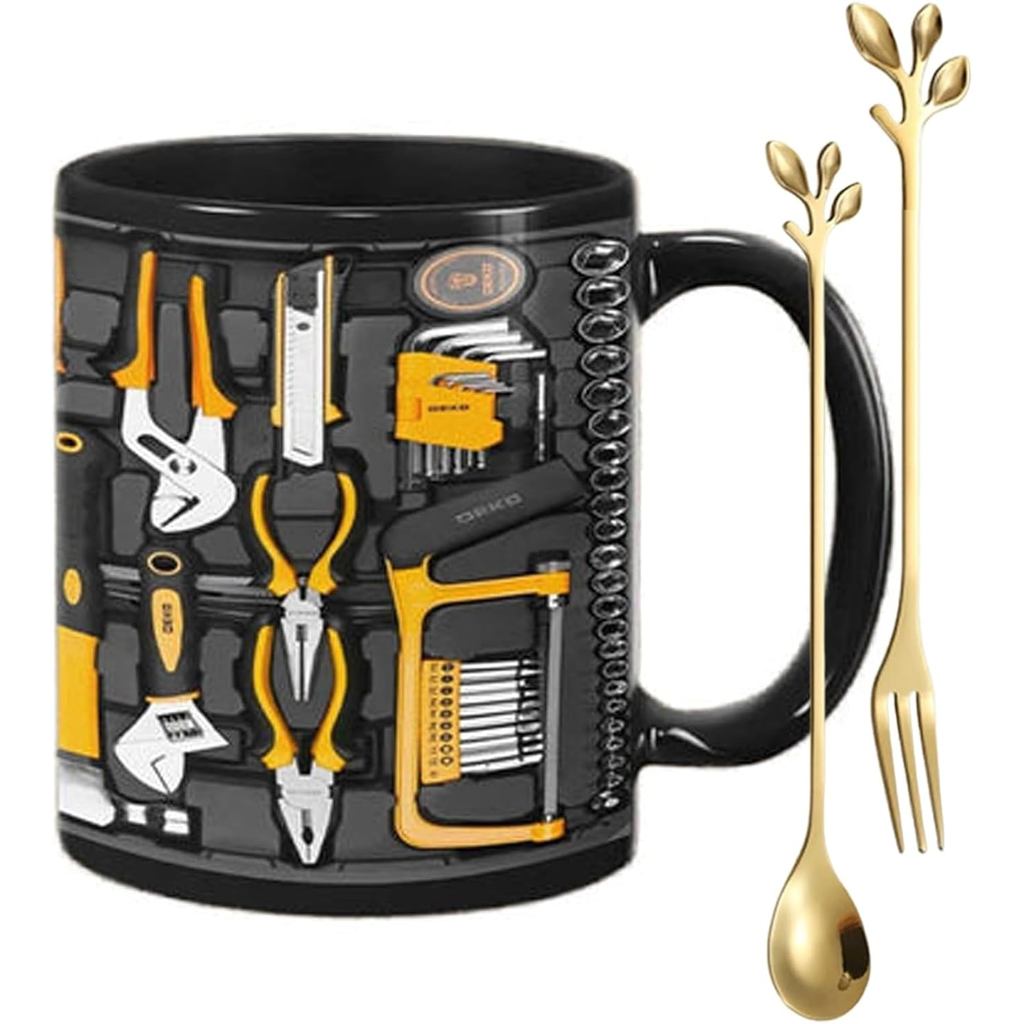 MechanicToolboxCoffeeMug11oz,CretivityFunnyAutoMechanicsToolboxชุดรูปแบบCup,CeramicTeaMugGiftforHusb
