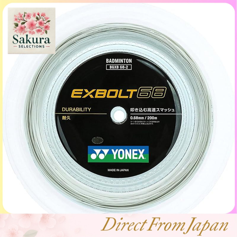 YONEX Badminton String EXBOLT 68 Exbolt 68 200m Roll BGXB68-2