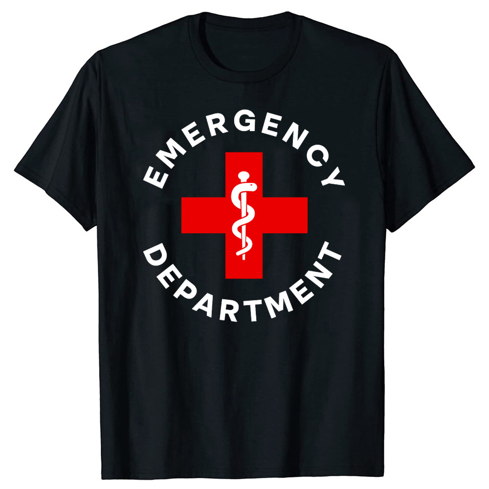 Department ER Nurse Nursing School Emergency Ambulance Crew Hipster TShirts EMT Emergency Medical Te
