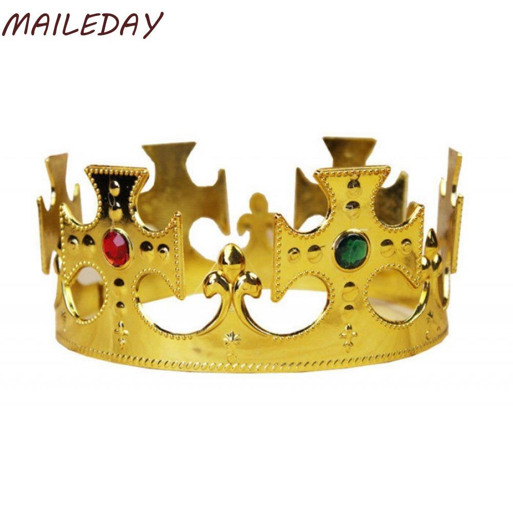 MAILE Gold Crown ของเล่นแฟชั่น Charles Coronation Jewelry มงกุฎเจ้าหญิง