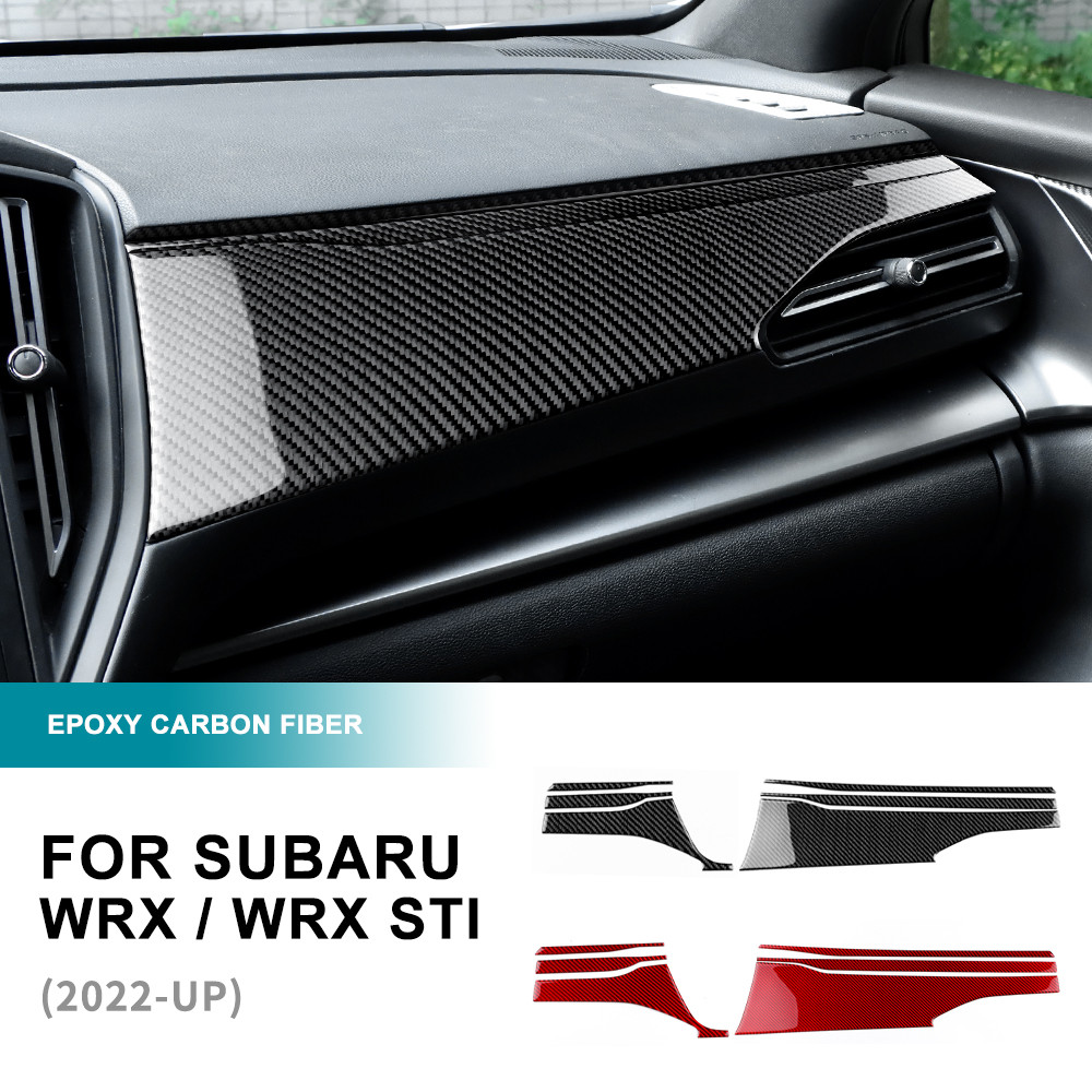 สําหรับ Subaru WRX WRX STI 2022-2025 ผู้โดยสารด้านข้าง Dash แผงคาร์บอนไฟเบอร์การปรับเปลี่ยนภายในอะไห