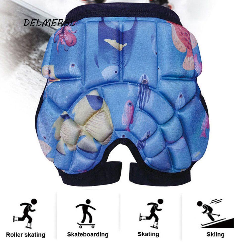 DELmersl Hip Protector Pads ออกแบบมาสำหรับสเก็ตบอร์ดและกีฬากลางแจ้ง