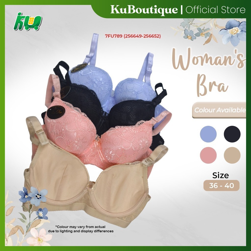 Baju Dalam Wanita Lace Corak Womens Patterned Lace Bra Saiz 36–40 (7FU789)