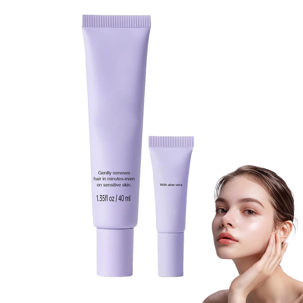 ครีมกำจัดขน Luuma สำหรับใบหน้า ลดความเจ็บปวด มีเซรั่ม-calming ทำให้อ่อนโยนและเหมาะกับผิวแพ้ง่าย (1 ช