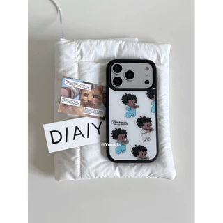 Good night boy สไตล์เกาหลี ins น่ารักเด็ก Anti-slip เหมาะสําหรับ iphone17pro/17promax เคสป้องกัน Apple 16 เคสโทรศัพท์ 16promax เคสป้องกัน 15/13/14 กรณี 11/12