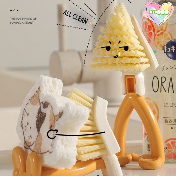 888 แปรงทำความสะอาด สามเหลี่ยม อเนกประสงค์สำหรับใช้ในบ้าน✨