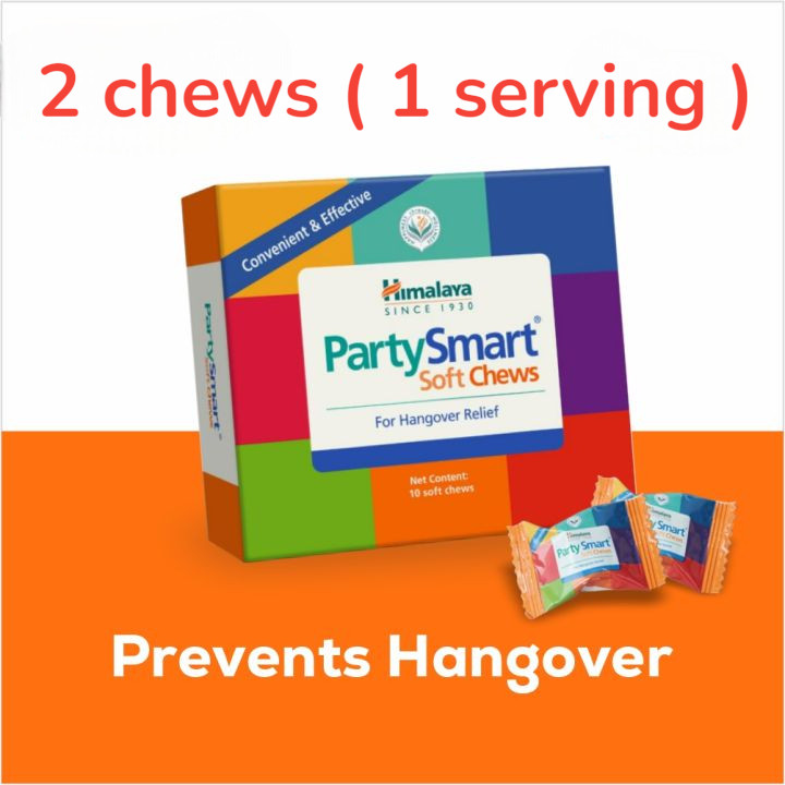 Himalaya Party Smart Gooseberry & Dates  Chewable Candy Hangover Pill