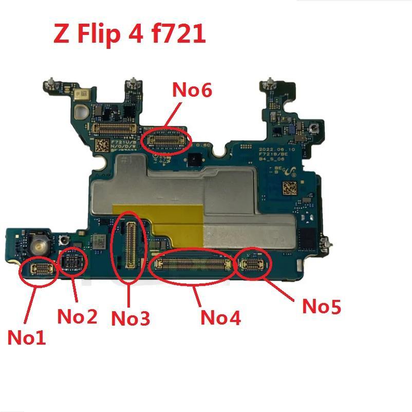 2X แบตเตอรี่จอแสดงผล LCD Charger FPC Connector บนสําหรับ Samsung Z Flip 4 Flip4 F721