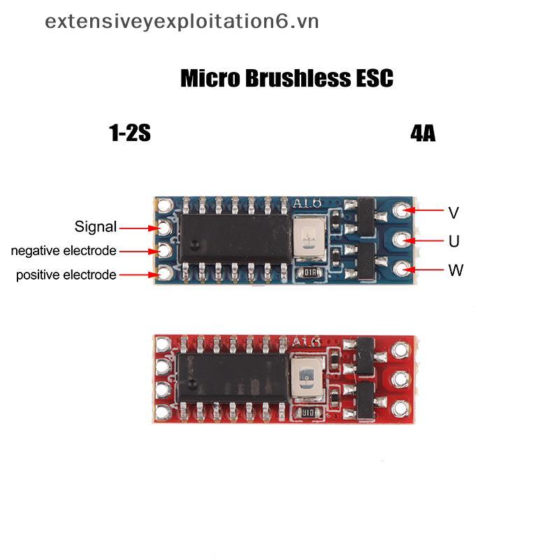 Exten 1S-2S 3.7V-8.4V 4A Micro Brushless Motor Driver Board Electric Regulator Drive สําหรับ 1104 11