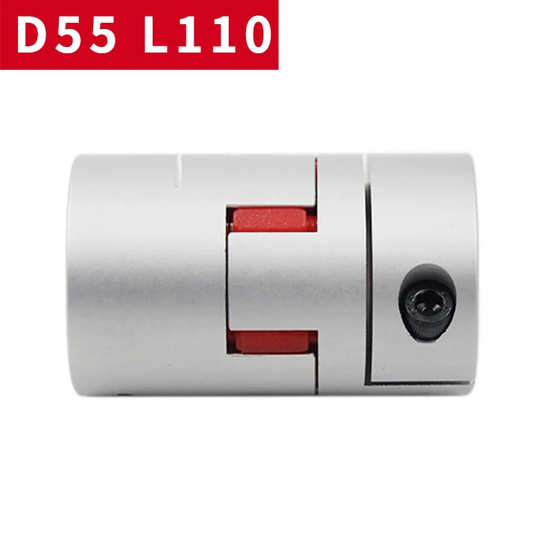 D55L110 ยืดหยุ่นพลัม clamp coupler เพลาขนาด Jaw coupling 14/15/16/18/20/22/23/24/25/26/27/28 มม.D55 
