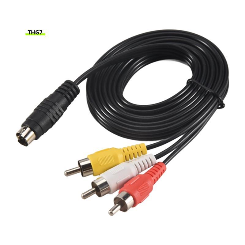 Belinda71.5M 4.9ft 3 Male to 4 Pin S-Video Male TV PC Conversion Cable