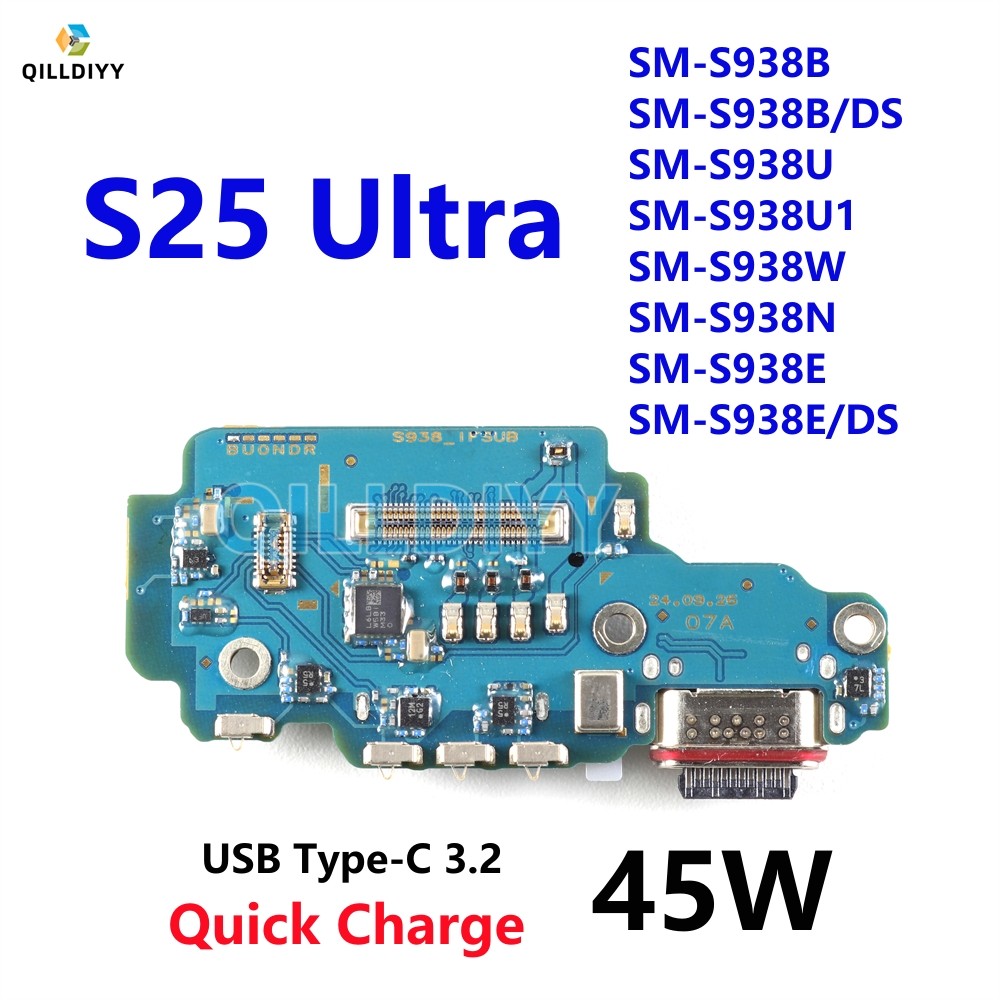 USB Dock Connector พอร์ตชาร์จ Flex Cable สําหรับ Samsung Galaxy S25 Ultra S938 S938B S938U S938E/DS 