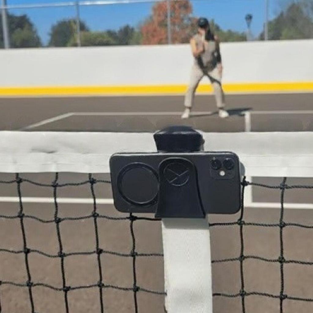 โทรศัพท์เทนนิส Mount Racquet View Recorder Bracket ลูกสุทธิสมาร์ทโฟน Mount สําหรับรั้ว Gym กีฬากลางแจ้งการออกกําลังกาย herazth