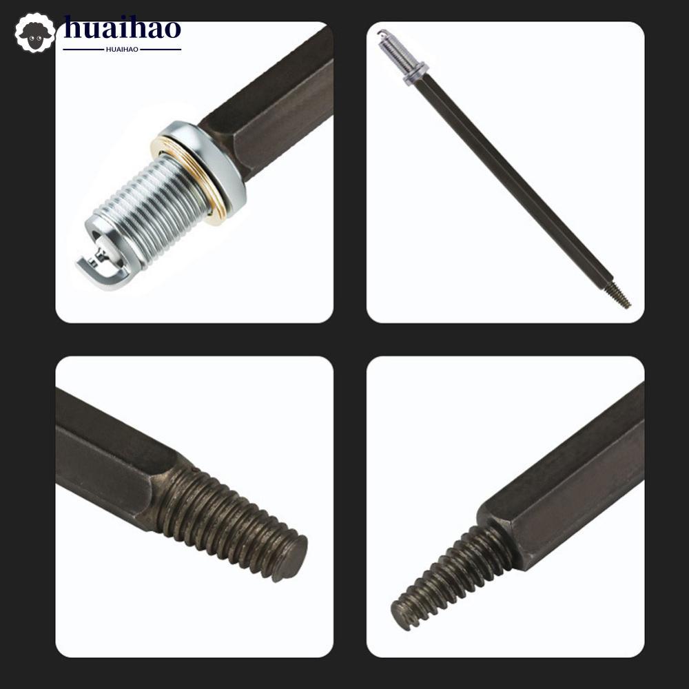 HUAIHAO Professional Broken Spark Plug Extractor เครื่องมือซ้ายด้ายย้อนกลับแตะสําหรับถอดหัวเทียนหักแ
