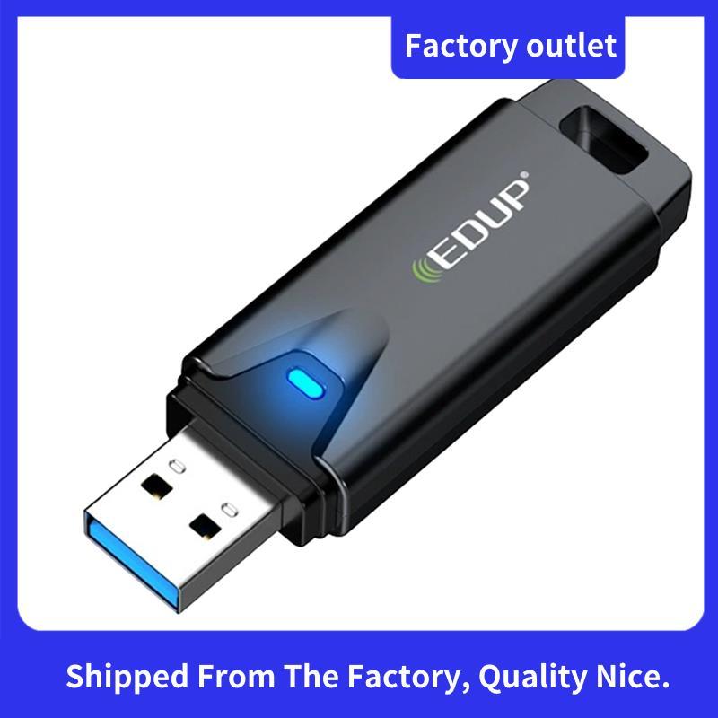 AX3000 อะแดปเตอร์ Mini USB 3.0 WiFi 6E, Tri-Band 6GHz/5GHz/2.4GHz, USB WiFi Dongle การ์ดเครือข่ายไร้