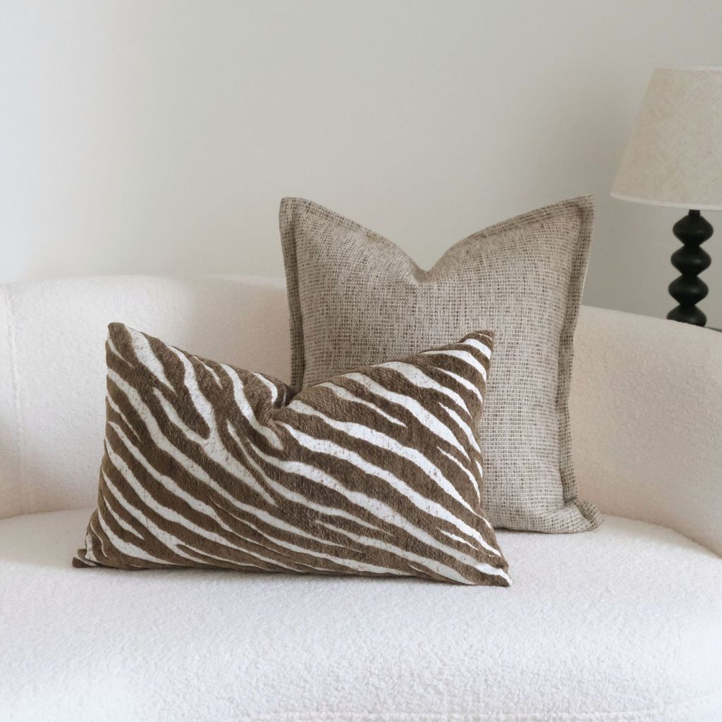 โมเดิร์นท่อพู่ผ้าลินิน-ผ้าฝ้าย Patchwork หมอน Wabi-Sabi Texture ตกแต่งเบาะรองนั่ง