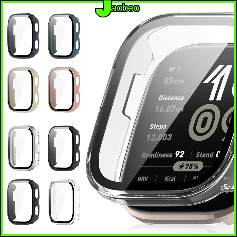 PC กรณีป้องกัน + กระจก for Amazfit Bip 6 ฟิล์มกันรอย แผ่นกระจกป้องกันหน้าจอแบบทนทาน for Amazfit Bip6 Accessories