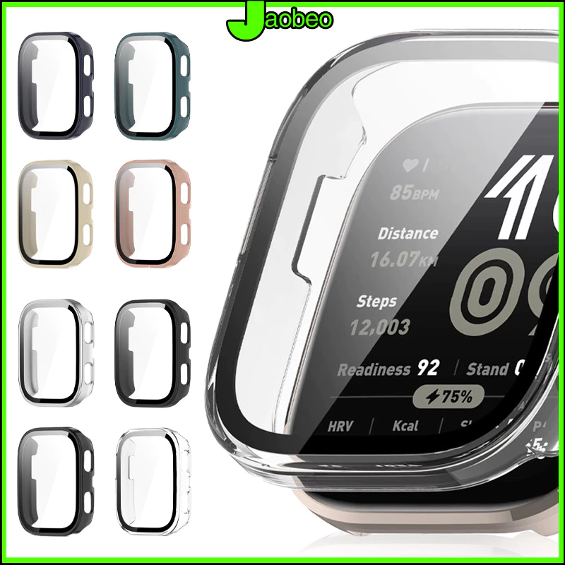 PC กรณีป้องกัน + กระจก for Amazfit Bip 6 ฟิล์มกันรอย แผ่นกระจกป้องกันหน้าจอแบบทนทาน for Amazfit Bip6 Accessories