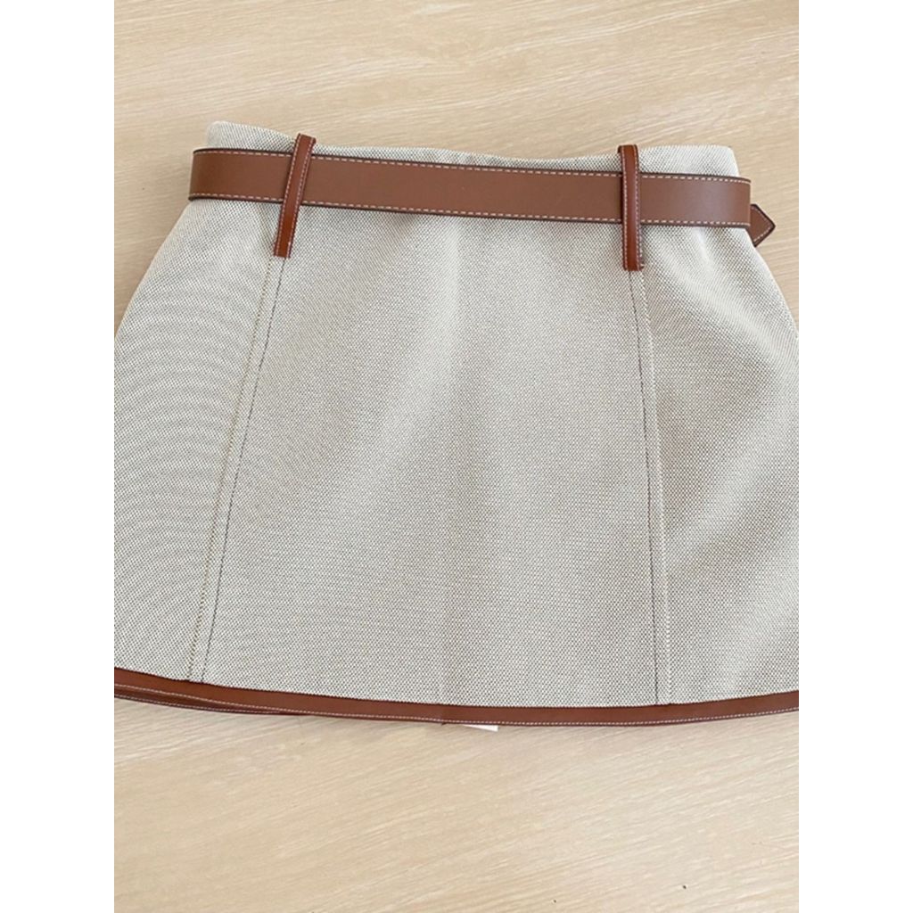 กระโปรงลำลองสไตรล์คลาสสิกแบบSlim Fit สวมใส่ได้ทุกวัน ราคา ถูกที่สุด ดีลบีเคเค แกลเลอรีภาพที่ 3