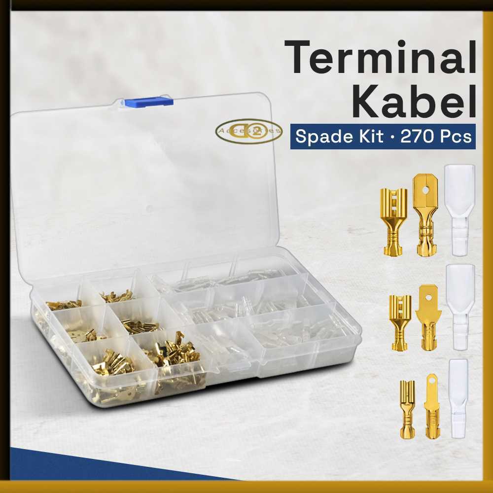 Taffiware Terminal Wire Crimp Connector Spade Kit 270 ชิ้น - SC7 และ