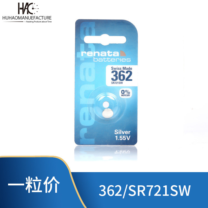 Swiss Original Renata Renata Card Pack 362 SR721SW นาฬิกาควอทซ์แบตเตอรี่ปุ่ม 1.55V