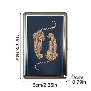 ARRIVEOK Vintage Card ,สไตล์วินเทจอเนกประสงค์ออกแบบโลหะ,Elegant Easy SnapโลหะวัสดุMulti-function Cash ID Card Holder