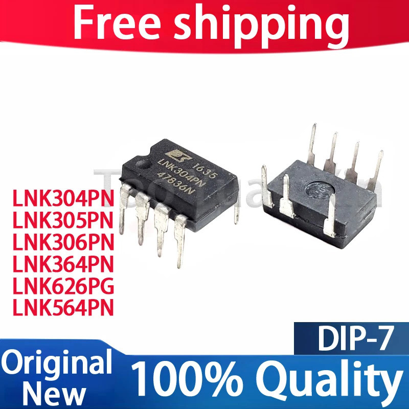 5PCS LNK304PN LNK305PN LNK306PN LNK364PN LNK626PG LNK564PN DIP-7 ชิป ic