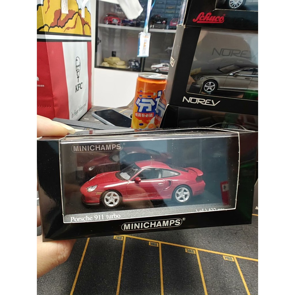 [คลังสินค้าพร้อม] 1 43 Mini Cut Porsche 911 993 Turbo Out of Print Back with Paper Box Rare Limited 