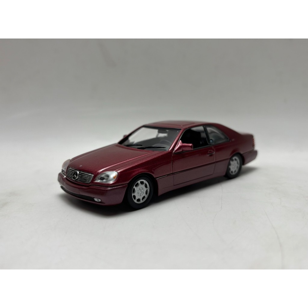 [คลังสินค้าพร้อม] Mini Cut minichamps 1/43 Mercedes-Benz 1992 Mercedes-Benz 600 SEC C140 โมเดลรถโลหะ