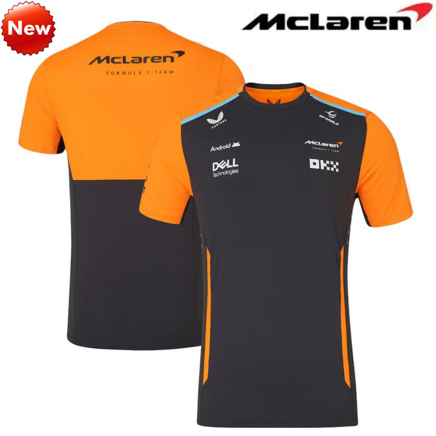 2026 ใหม่ล่าสุด F1 Racing Suit + Mclaren Team F1 Racing Jersey + ฤดูร้อนผู้ชายและผู้หญิงเสื้อยืดแขนส