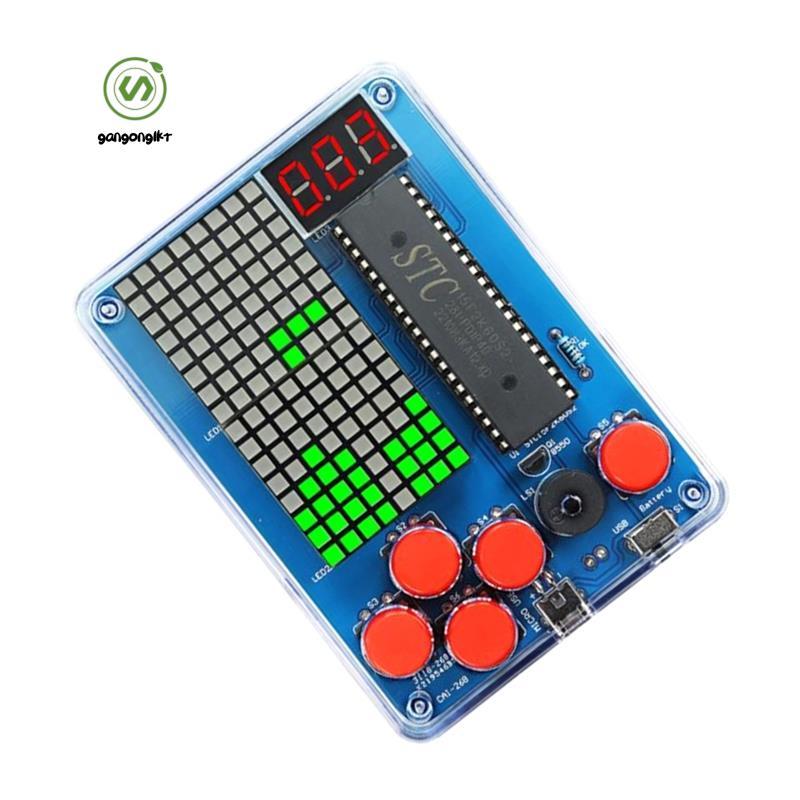 [gangong1kr]ชุดการผลิตเกมคอนโซล DIY 51 Single-Chip Children การประสาน ชุดเกมเครื่องอิเล็กทรอนิกส์