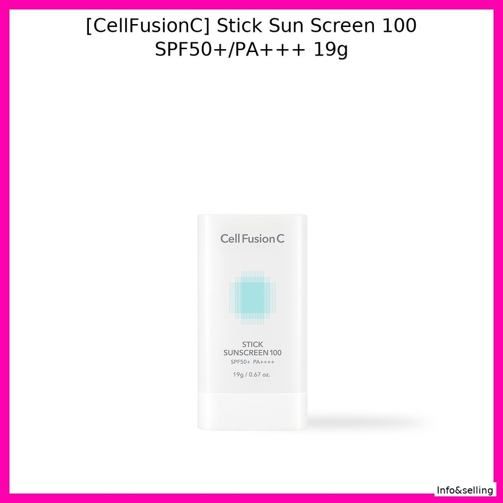 [CellFusionC] Stick Sun Screen 100 SPF50+/PA+++ 19g/SPF50+/PA+++ / ของแท้ 100% โดย Info&sellig