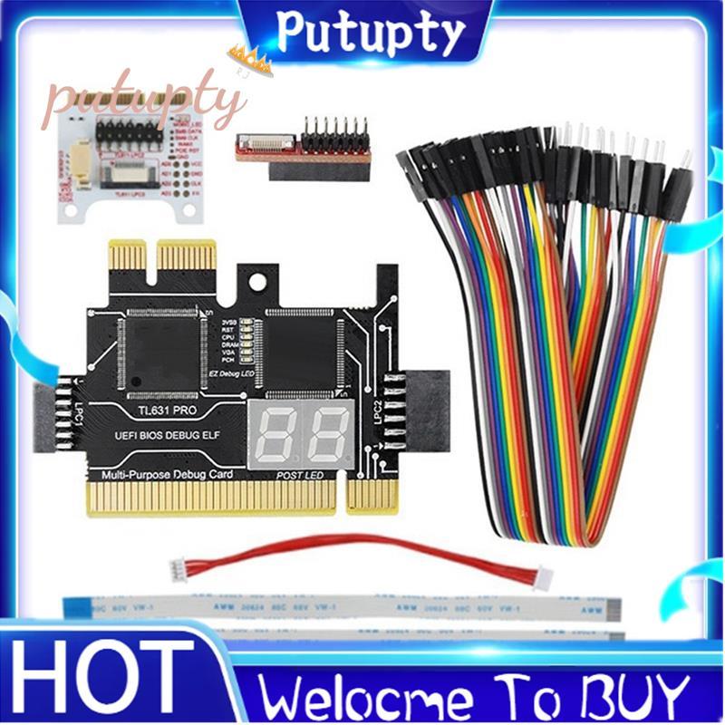 TL631 Pro การ์ดวินิจฉัย + การ์ดขยายการ์ดวินิจฉัย PCI-E เมนบอร์ดมัลติฟังก์ชั่นแล็ปท็อปเครื่องวิเคราะห