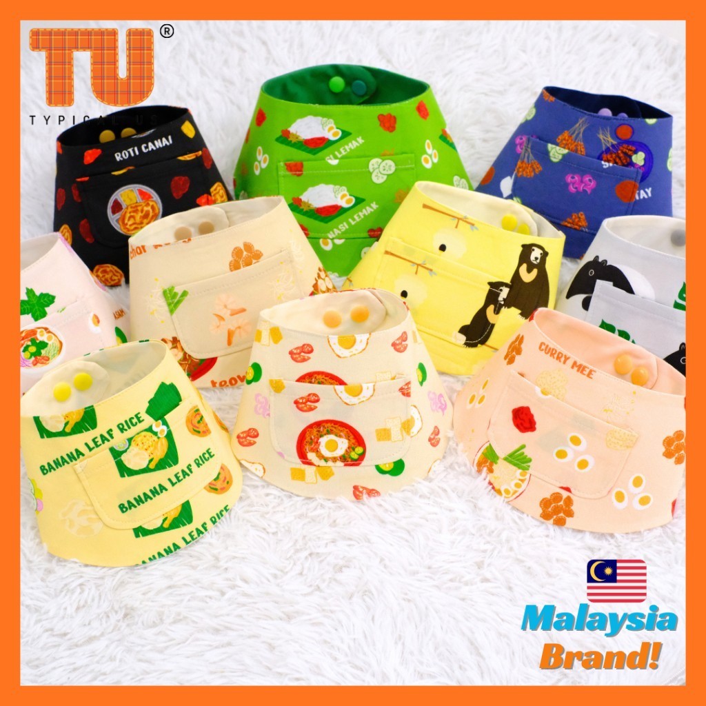 Typical Us Malayal Aksesori Leher Comal น่ารักผ้าฝ้าย 100% Pet Bandana Bibs อุปกรณ์คอ clavicle 饰品