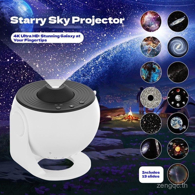 168 การเลือกคุณภาพอย่างเข้มงวด House Night Light Galaxy โปรเจคเตอร์ Starry Sky โปรเจคเตอร์ 360° หมุน
