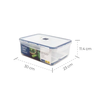 SUPER LOCK กล่องอาหาร 5500 มล. 6817-2 Pack 1GET1 สีขาว ยืนหนึ่งในไทย