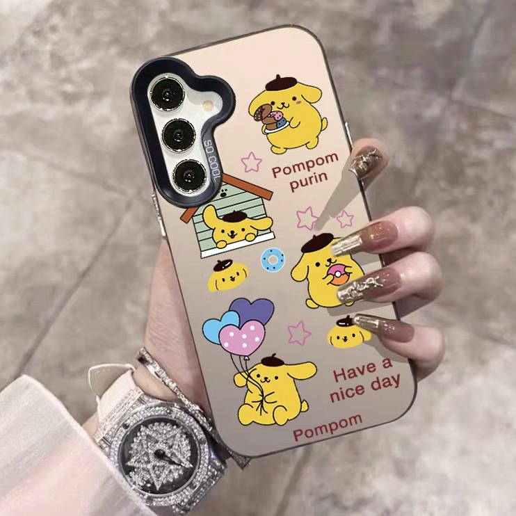 IMD เคส ผิวด้าน หรูหรา สำหรับ SAMSUNG S24Fe S23Fe S24Ultra S23Ultra S22Ultra A16 A06 เคสกัยกระแทก พร