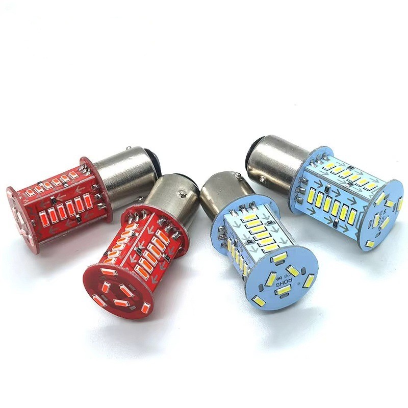 รถจักรยานยนต์รถไฟ นํา ไฟเบรคไฟแฟลช หลอดไฟ 1157 30 ไฟขับรถกระพริบน้ํากระพริบ + เบรคตรงกระพริบ 12โวลต์