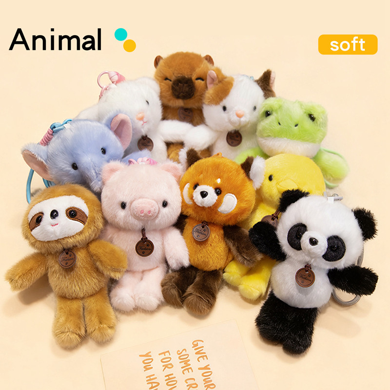 น่ารักฮิวแมนนอยด์สัตว์ตุ๊กตาพวงกุญแจ16เซนติเมตรหลายสไตล์ยัดตุ๊กตานุ่มกระเป๋าเสน่ห์ของขวัญวันเกิด