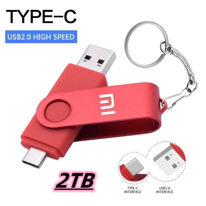 2TB OTG 3-in-1 USB Micro Type-c แฟลชไดรฟ์ 1TB 512GB 256GB 128GB 64GB Pendrive สําหรับ Android สมาร์ท