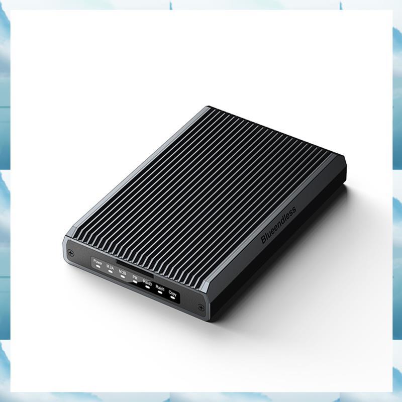 [WSB] 2 Bay M.2 NVMe SSD Enclosure Dual-Bay ภายนอกสําหรับ M.2 NVMe & SSDs สูงสุด 16TB