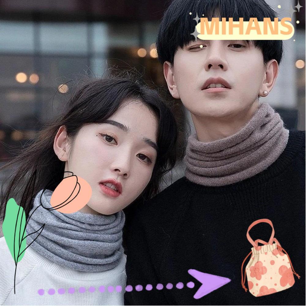 MIHAN Tube Scarf ไกเตอร์คอฤดูหนาวสีทึบเย็น