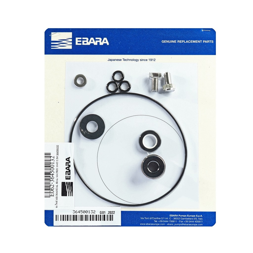 EBARA (EBARA) อะไหล่ MECHANICAL SEAL MATRIX