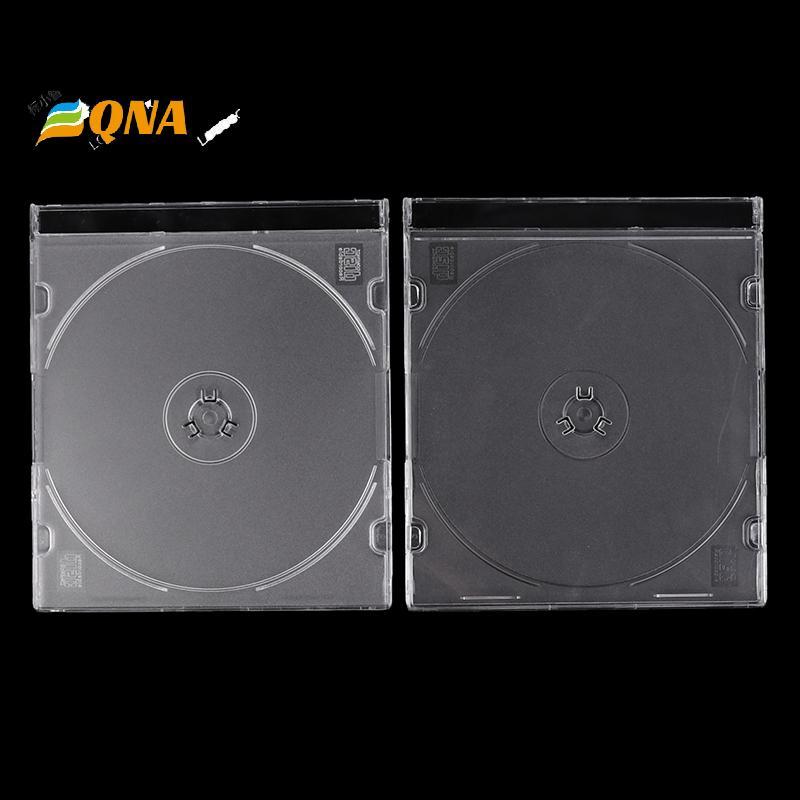 [QNA] CD Storage Case Transparent Stand Acrylic Holders สําหรับ CDs DVD Storage Holder โปร่งใสใหม่