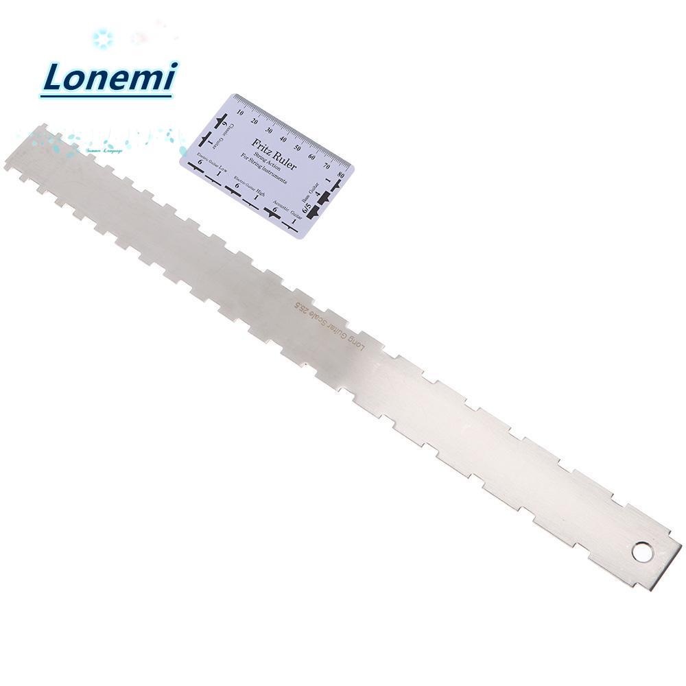 LONEMI กีตาร์คอ Gauge Acoustic Leveling Straight Edge พร้อม String Action ไม้บรรทัดสําหรับ Gibson สํ