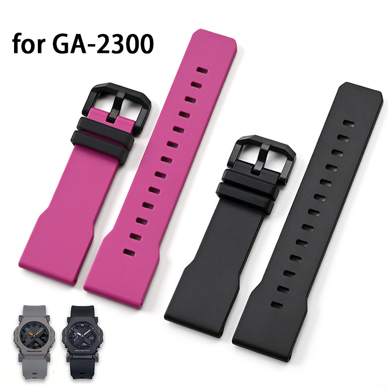 สําหรับ Casio G-SHOCK GA-2300 กันน้ํา TPU ยางนาฬิกาสร้อยข้อมือเปลี่ยนผู้ชายผู้หญิงกีฬา Watchband อุปกรณ์เสริม 24 มม.