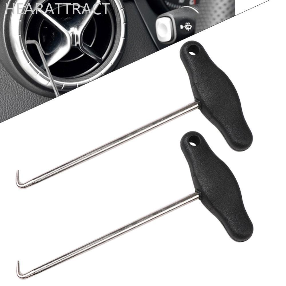 HEARATTRACT 2 ชิ้นรถดึงออกตะขอ T-Handle Speedometer กําจัดดึงเครื่องมือ Extractor อุปกรณ์เสริม Disas