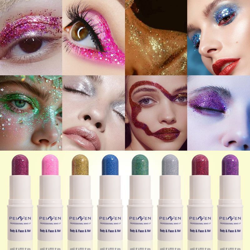 New Product#Makeup Stage Makeup Halloween Face Glitter Hot-Selling Beauty Makeup Colorful Body Full 