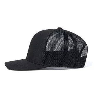 Trucker Hat สีดำและขาว วัสดุ.Mesh ระบายอากาศได้ดี เหมาะสำหรับกิจกรรมกลางแจ้งและฤดูร้อน