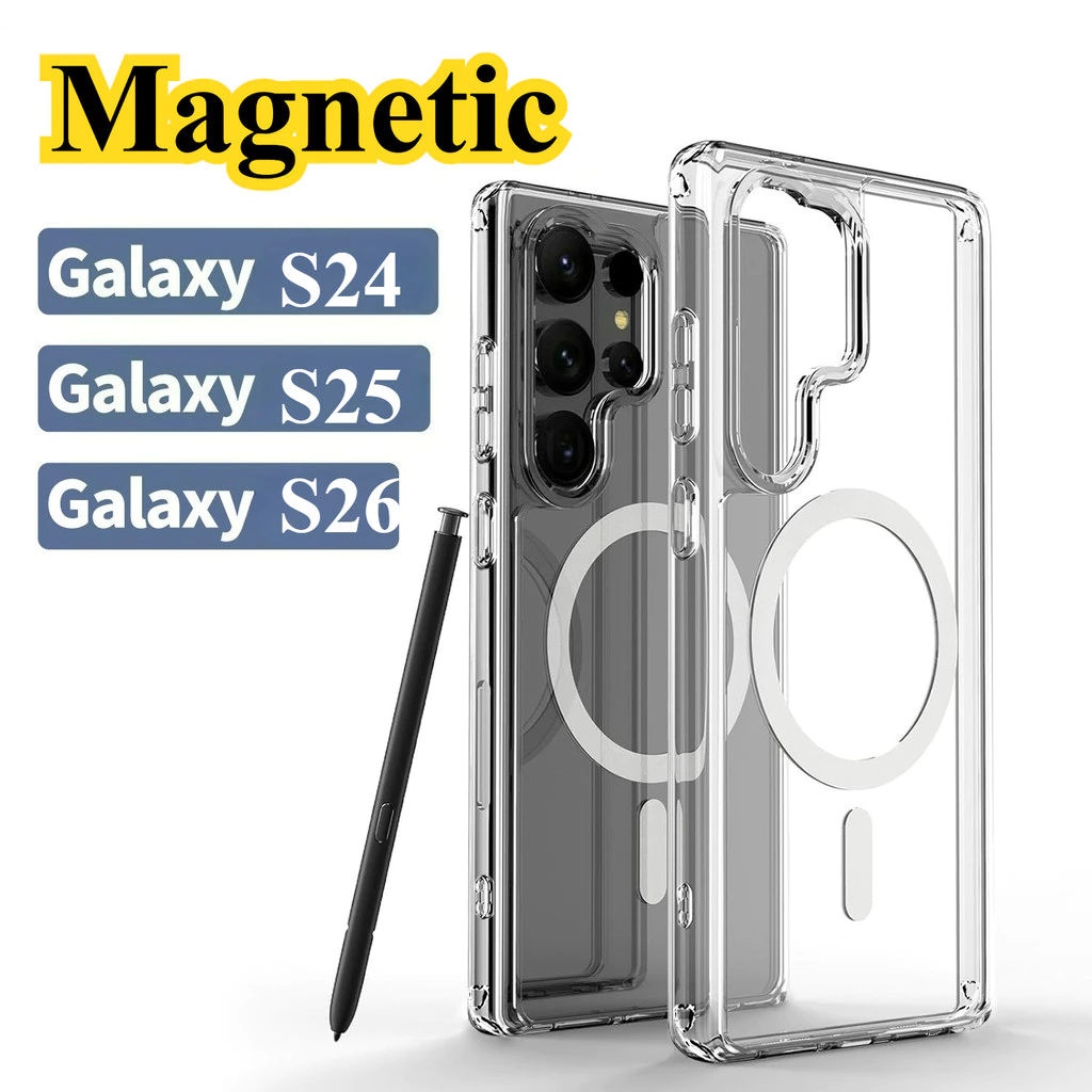 Magnetic เคสโทรศัพท์ For Samsung A56 A55 A54 A06 A17 A07 A16 A36 A37 A57 A35 A15 S25 S26 Ultra A26 S24 S23 Ultra